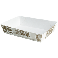 Kraft Open Tray White eco friendly food packaging