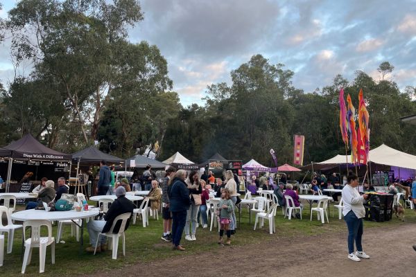 Food vendors at an event